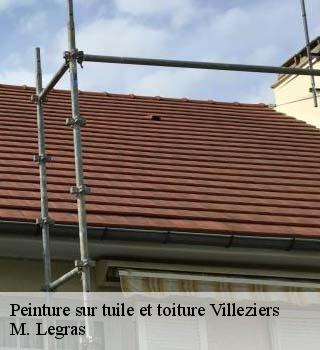 Peinture sur tuile et toiture  villeziers-91940 M. Legras