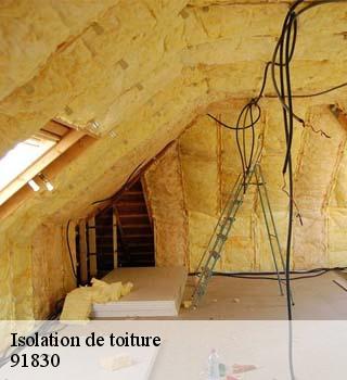 Isolation de toiture  auvernaux-91830 M. Legras
