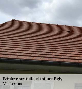 Peinture sur tuile et toiture  egly-91520 M. Legras