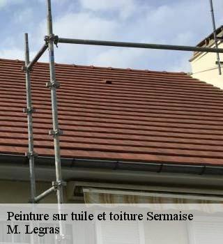 Peinture sur tuile et toiture  sermaise-91530 M. Legras